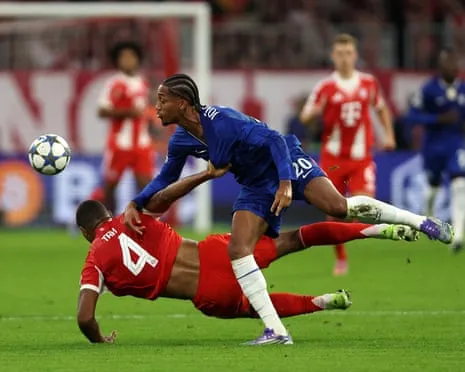 The Blues' boss explodes when Bayern Munich center-back Tah avoids dismissal in UCL setback